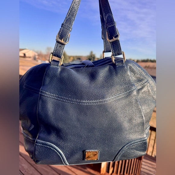 MCM Handbags - 🎄MCM Pristine Navy Satchel!